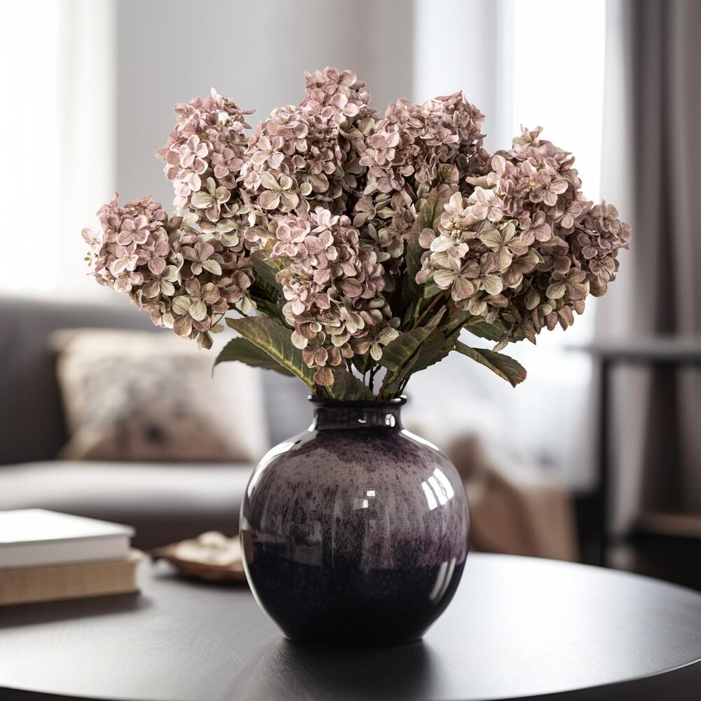 6594 Flowers Hydrangea Silk Flowers With Stems White Flowers Flowers In